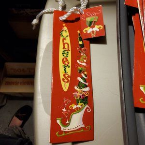 Epic Products Mini Gift Bags - Christmas Tree "Cheers", Set of 9 New with Tag